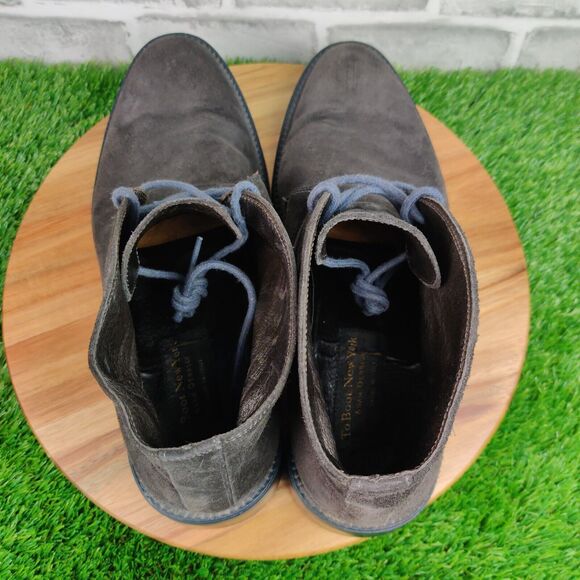 To Boot New York Adam Derrick Mens 10.5 Gray Suede Derby Chukka Boot Lace Up main image 11